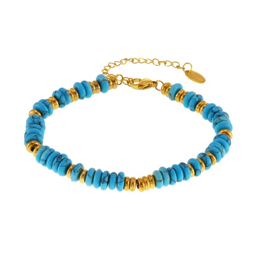 Turquoise Bracelet – 316L Stainless Steel (Nuevos)