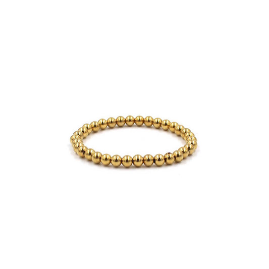 Gold Beaded Bracelet – 18K Gold Plated 316L Stainless Steel (Nuevos)