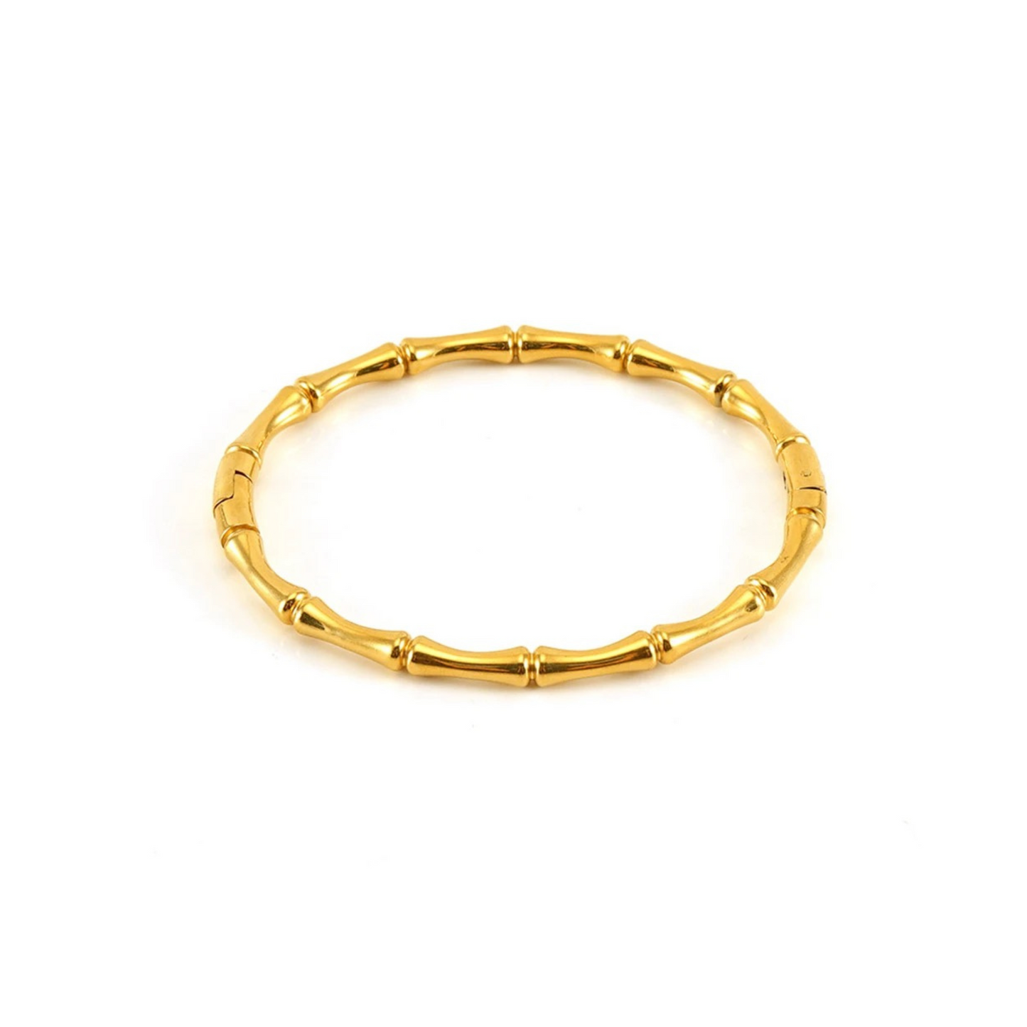 Minimalist Bamboo Bangle – 316L Stainless Steel