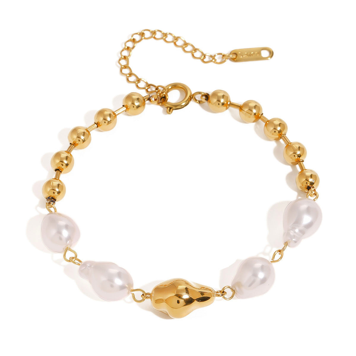 Baroque Pearl Bracelet – 316L Stainless Steel (Nuevos)