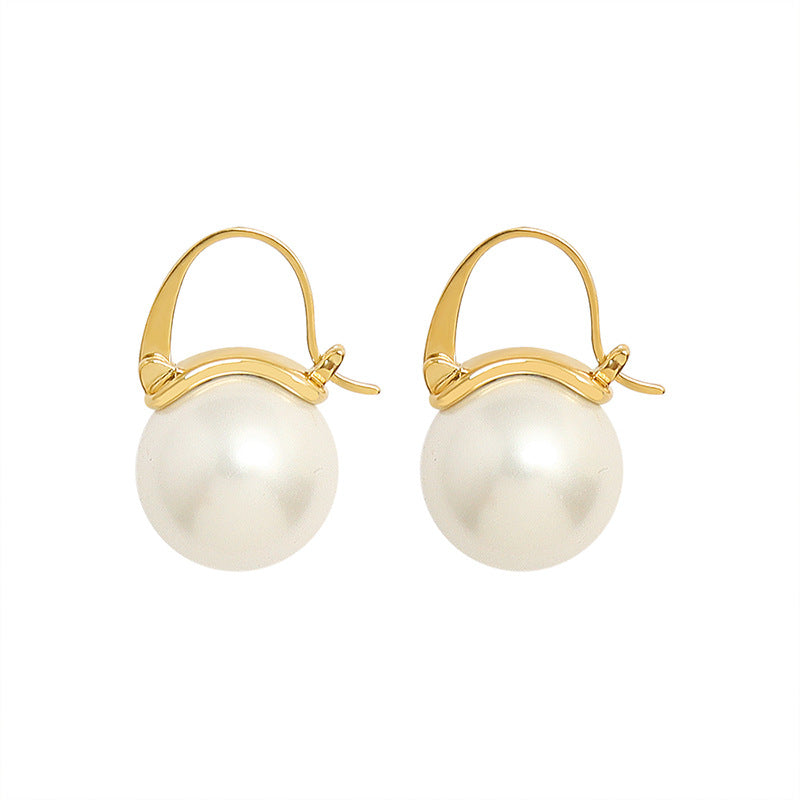 Pearl Stud Earrings – 316L Stainless Steel Jewelry