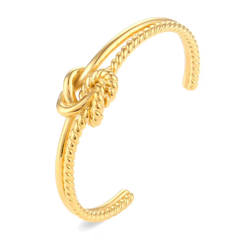 Eternal Knot Bracelet – 18K Gold Plated 316L Stainless Steel