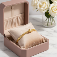 Textured Knot Open Bangle – 18K Gold Plated 316L Stainless Steel