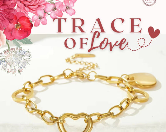 Gold Chunky Heart Bracelet