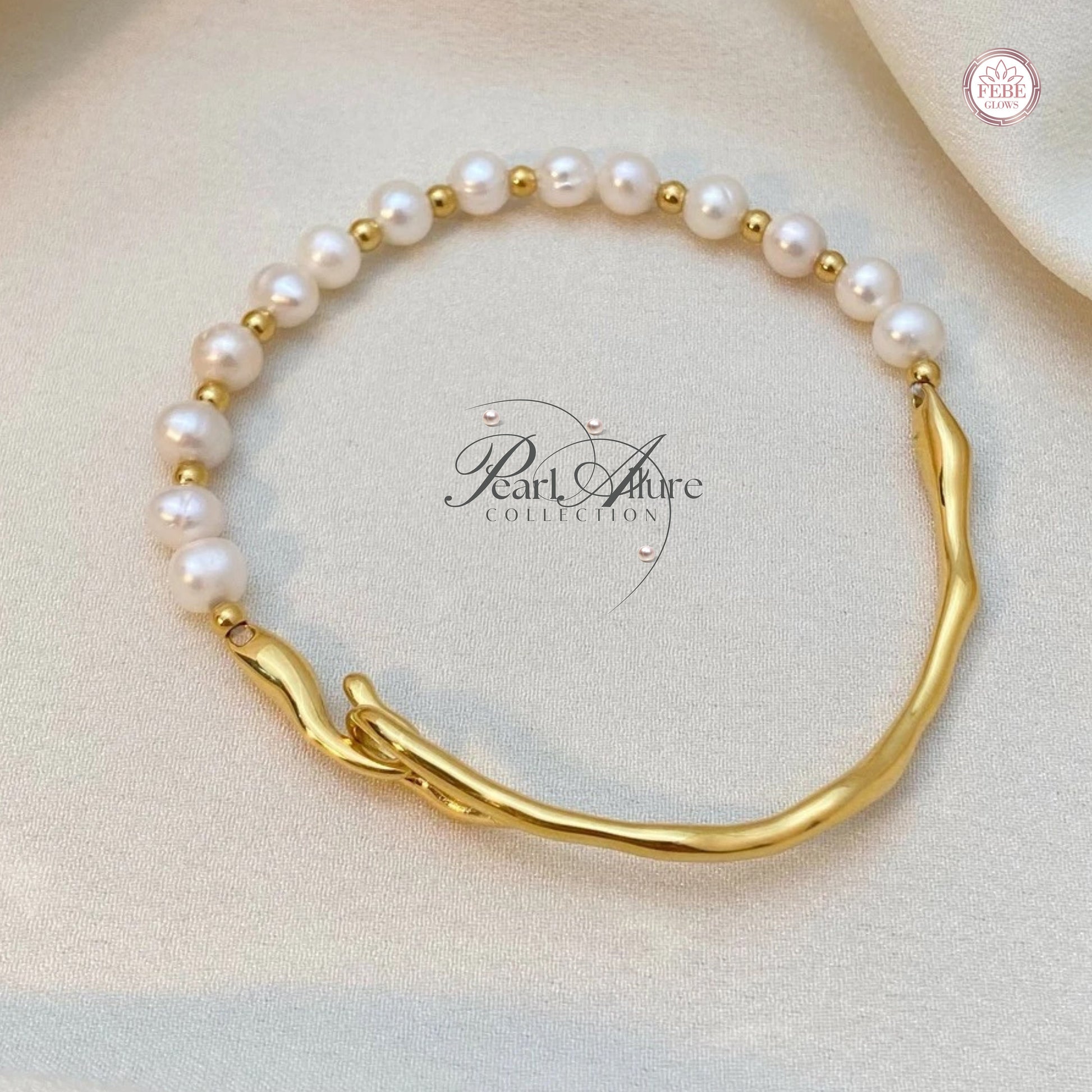 Pearl Beaded Bracelet,Minimalist Bangle,Gold Pearl Bracelet, Minimalist Pearl Bracelet, Stainless Steel Bracelet with Pearl,bridesmaid gifts