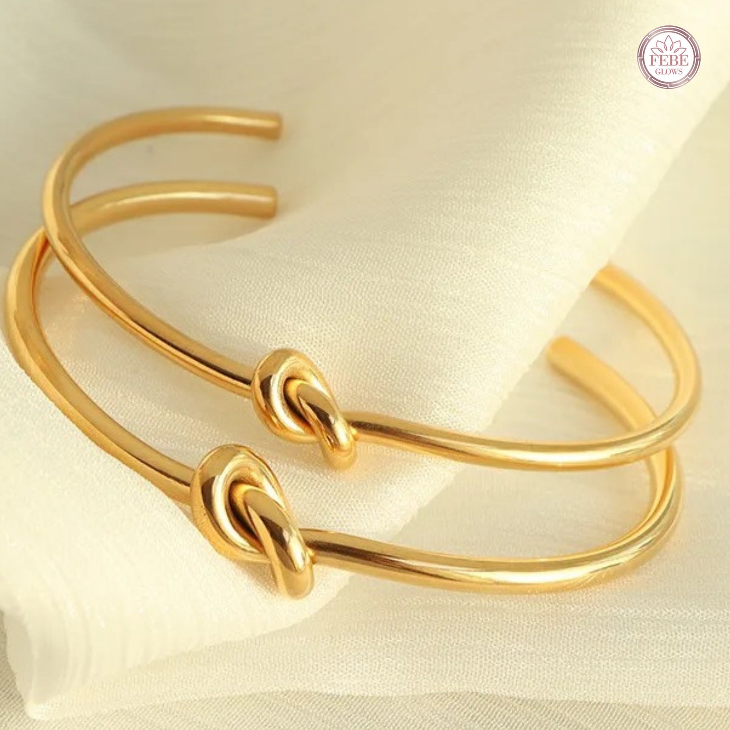 Minimalist bangle, knot bracelet, gold knot bracelet, open cuff bracelet, friendship bracelet, bridesmaid gift, minimalist bracelet