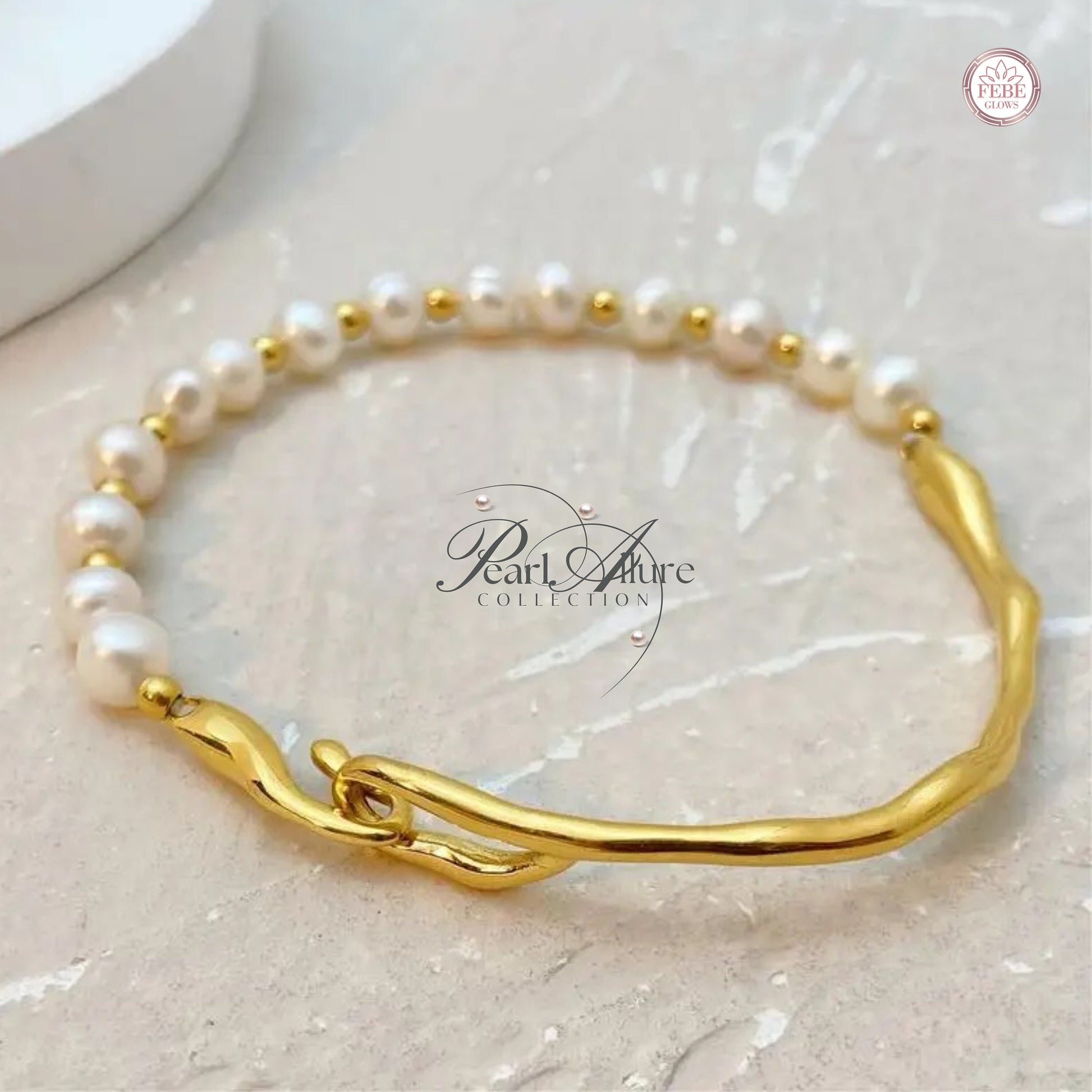 Pearl Beaded Bracelet,Minimalist Bangle,Gold Pearl Bracelet, Minimalist Pearl Bracelet, Stainless Steel Bracelet with Pearl,bridesmaid gifts