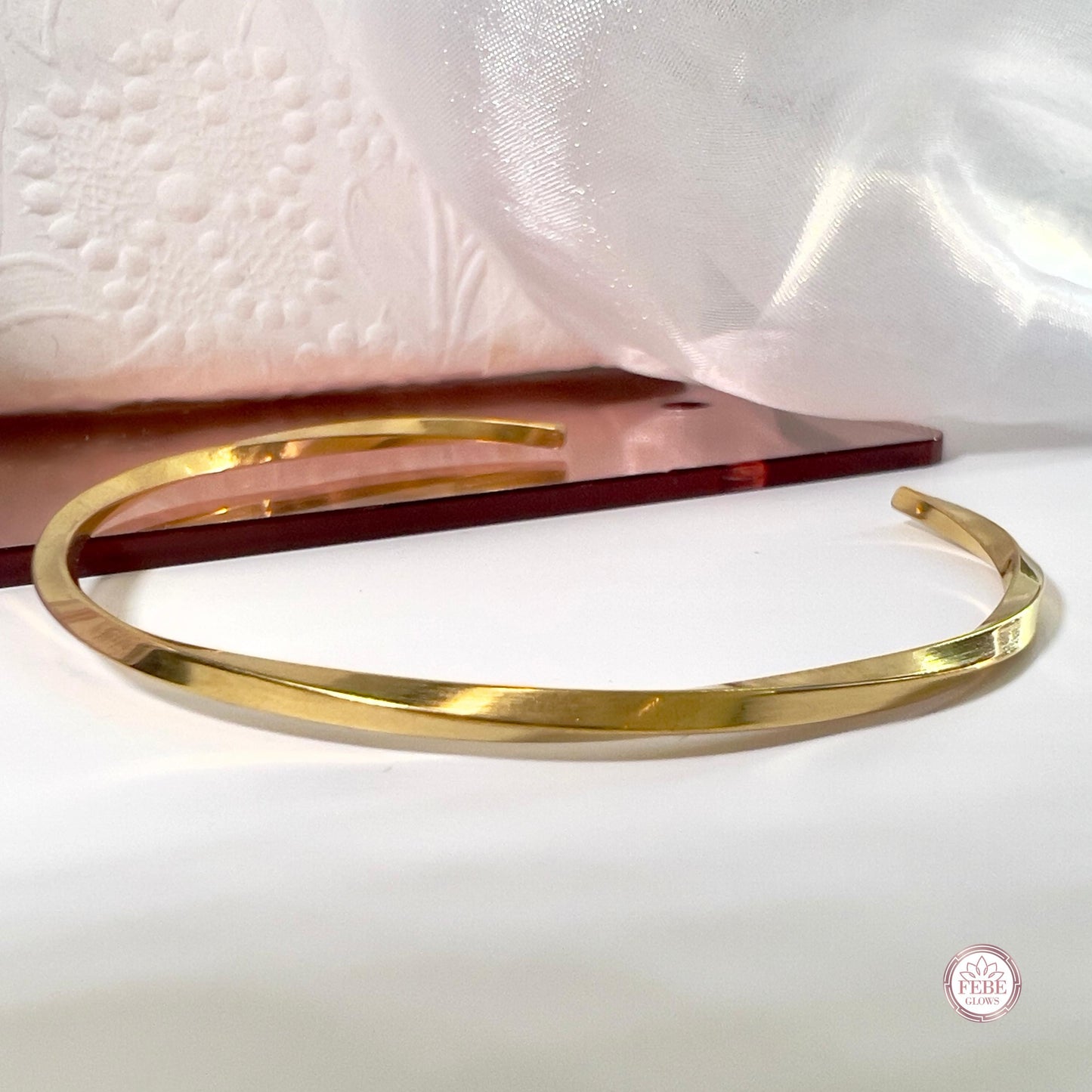 Minimalist bracelet, Dainty Gold Bracelet, Waterproof Gold bracelet, open cuff bracelet, friendship bracelet, Stainless Steel Bracelet