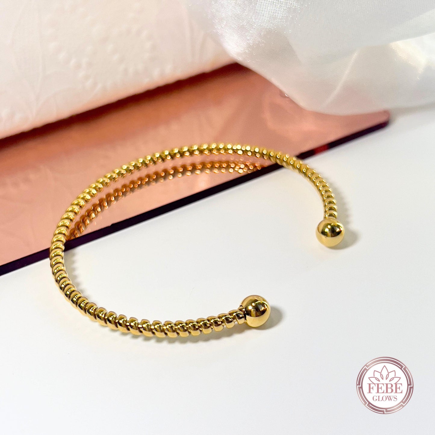 Minimalist bracelet, Dainty Gold Bracelet, Waterproof Gold bracelet, open cuff bracelet, friendship bracelet, Stainless Steel Bracelet